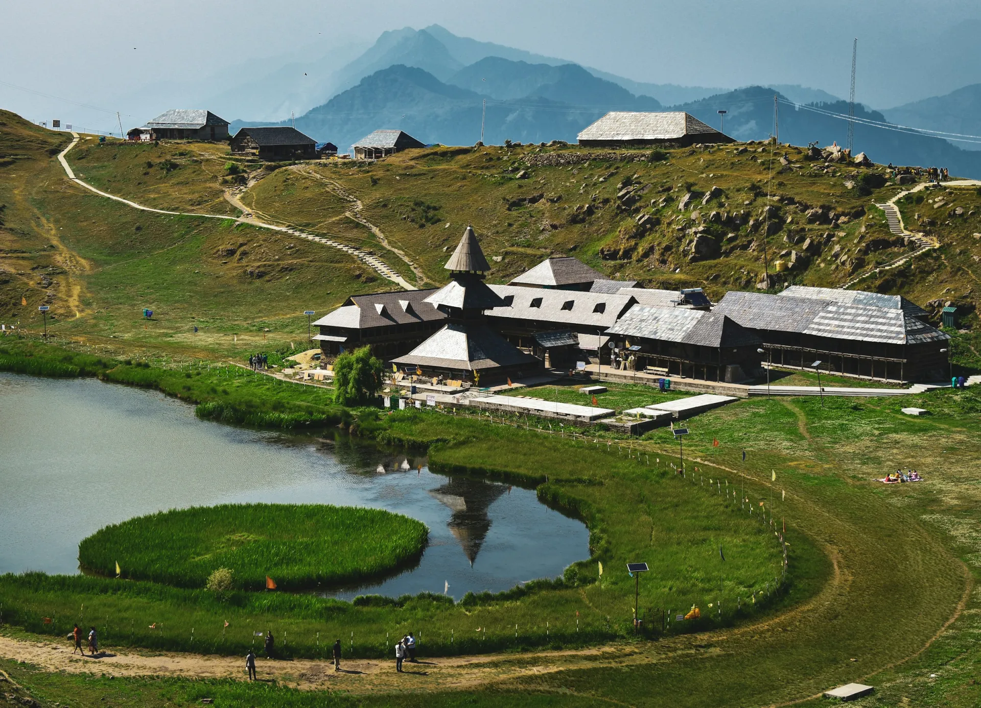Prashar Rishi Temple beside Prashar Lake in Mandi, Himachal Pradesh